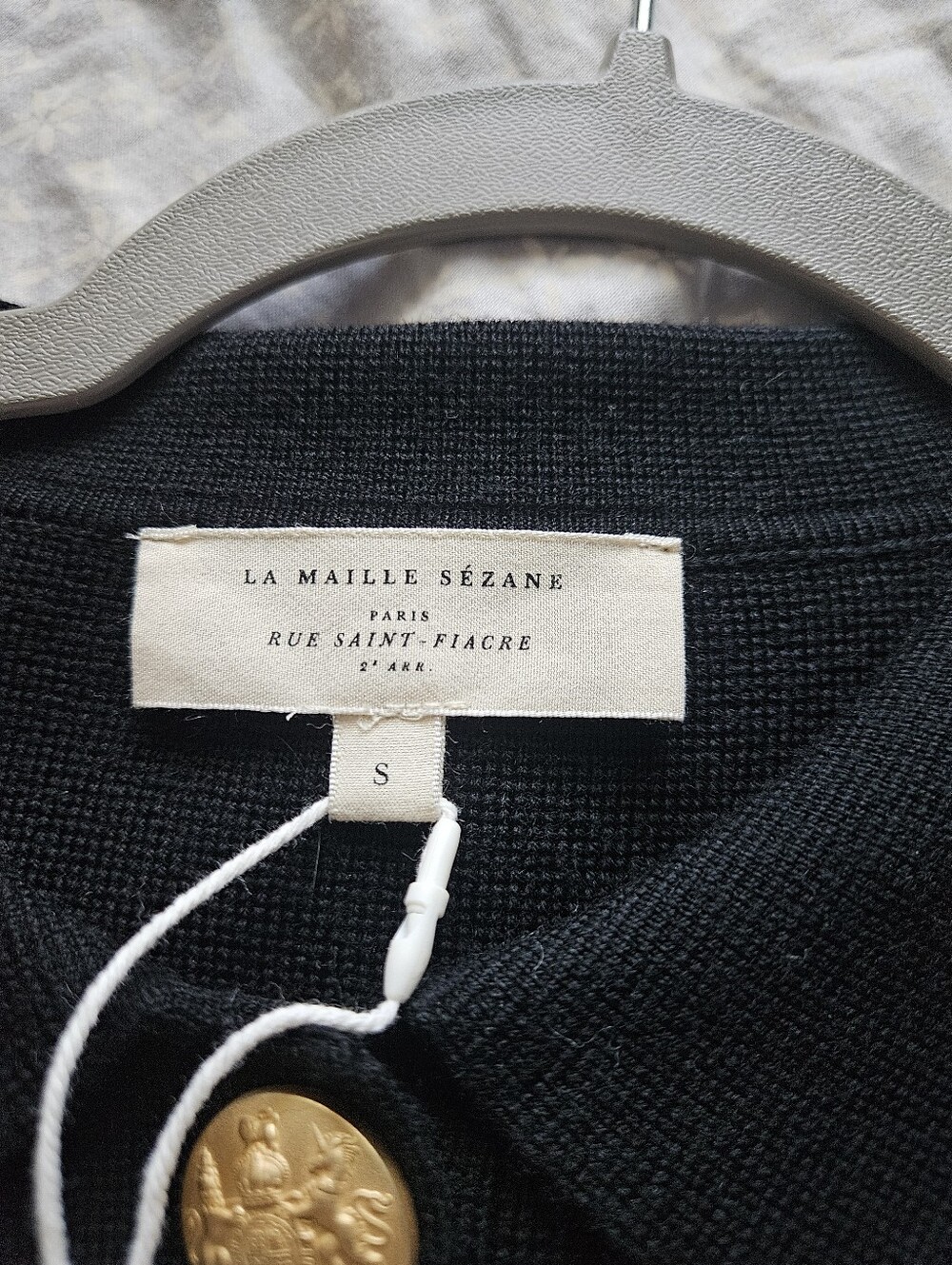 Sezane Betty Cardigan Black - small - Picture 7 of 7